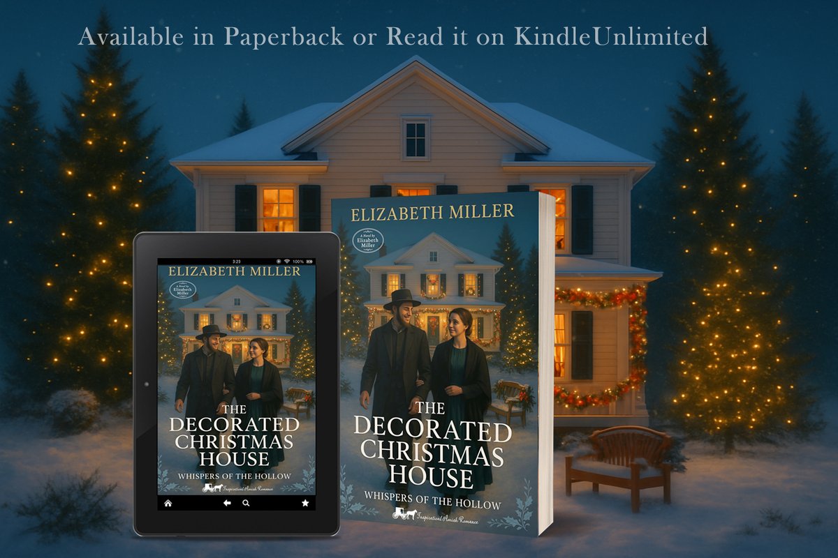DriverClassics's tweet image. The Decorated Christmas House, in the Amish community of Fresh Water Hollow, is where Matthew Gingerich runs his buggy tour business as Christmas approaches.... amazon.com/dp/B0FH1S736K #AmishFiction #kindle #books #Amish #farmlife #amishlife #FreeChristianBooks #Christmas2025
