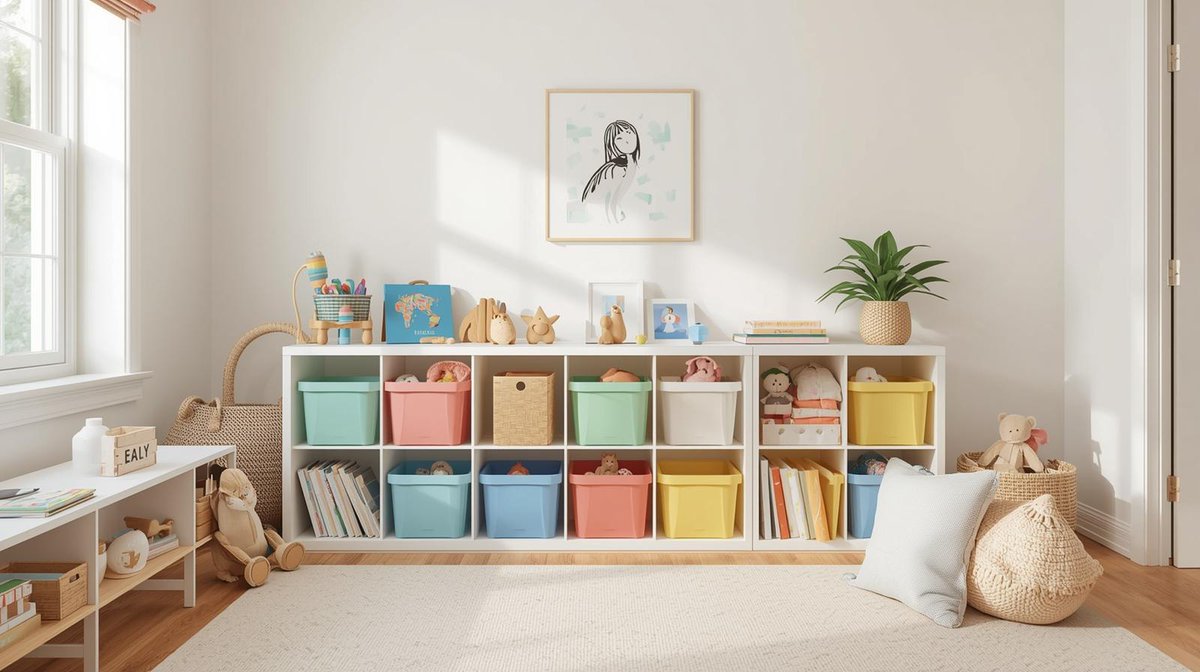 SuzVasbinder's tweet image. Get tips on decluttering kids&apos; toys and creating an organized playroom that’s both functional and fun! Take a tour of smart storage solutions that make cleanup easy. 😉

#Home #SpaceForKids
 LocalInfoForYou.com/241070/declutt…