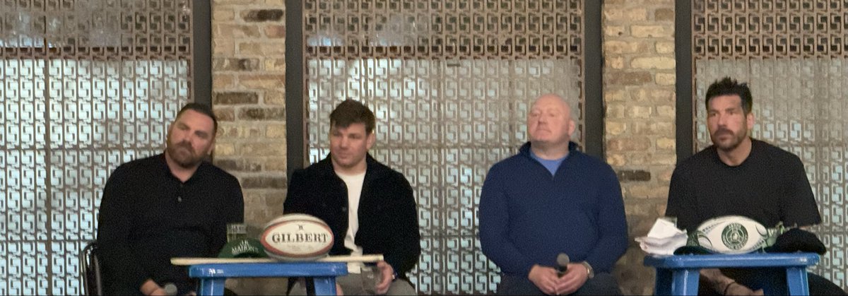 markfitz's tweet image. Great evening’s chat with @TheRugbyPod @Jordimurphy and @bernardjackman in Chicago for the @IrishRugby vs @AllBlacks game this weekend.