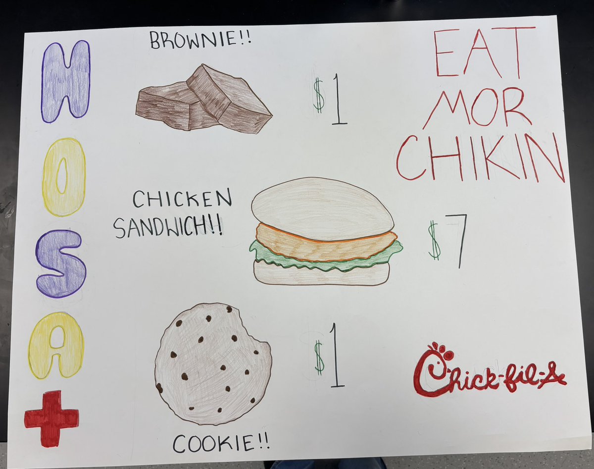 Come support HOSA at lunches today! <a href="/SmyrnaBulldog/">Smyrna Bulldog</a> #onlyoneshs