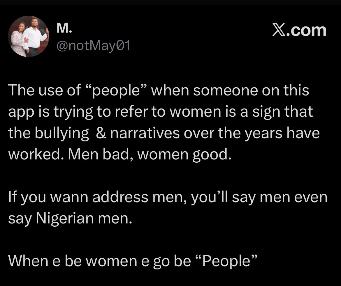 Dem wan create straw man on my tweet yesterday lol.