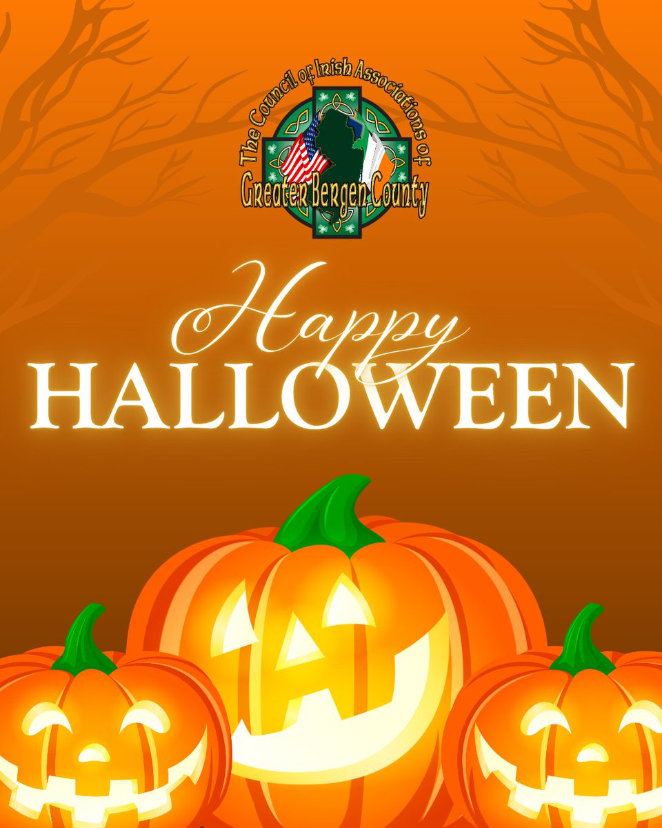 Happy Halloween from your friends at The Council of Irish Associations of Greater Bergen County! 🎃