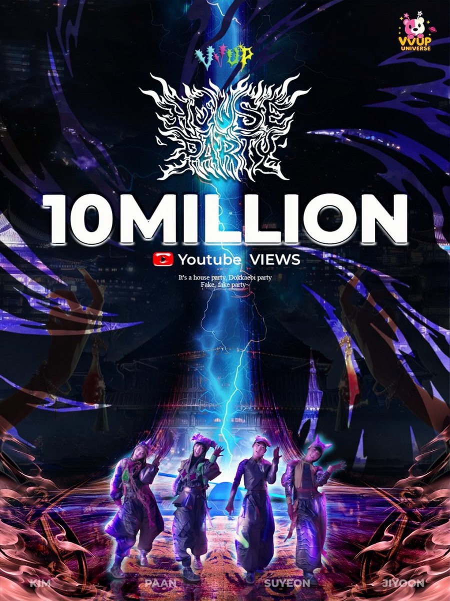 vvup_universe's tweet image. VVUP House Party has officially surpassed 10 million views on YouTube! Let’s keep streaming and make it even higher, VVinie! 💃💖
House Party with VVUP
#VVUP #비비업 
#HouseParty #하우스파티