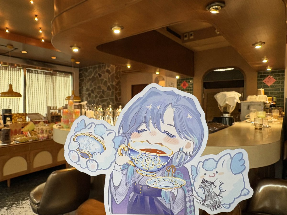 mimi_chan_ovo's tweet photo. 阿賴推薦的大正風格咖啡廳
（一進門）
賴：學姊妳上的去嗎（指指高腳椅）
米：(` ^ ´ ✘)可以齁

薛理在旁邊笑的超大聲
ᜊ꒦ິ^꒦ິᜊ https://t.co/tefZi3d5mr
