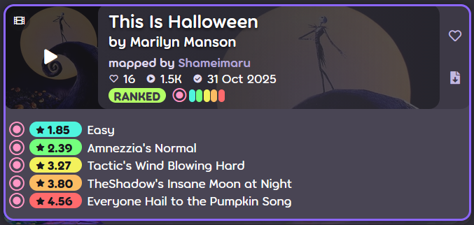 TacticOsu's tweet image. Happy halloween! 🎃