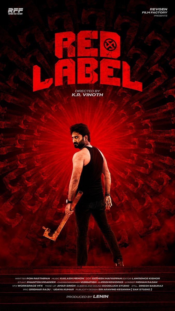 The label is red for a reason 🔥
First Look Of  #RedLabelMovie  

#Lenin #AzminYasar #KrVinoth 
#RvUdayakumar <a href="/sak_studio/">SAK STUDIO</a> <a href="/editorkishore/">Lawrence Kishore</a> #PhantomPradeep  <a href="/Ponparthiban/">ponparthiban@creation</a> <a href="/REVGENFILMFAC/">REVGEN FILM FACTORY</a> <a href="/sridharraju6/">VJ sridhar raju</a>