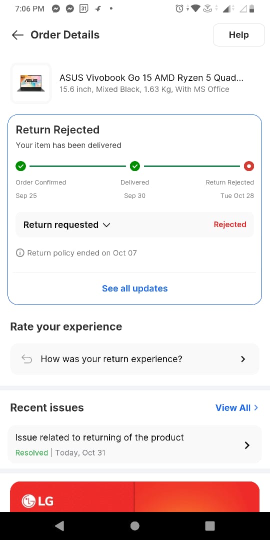 SubhadipNaska18's tweet photo. There is no limit of harassment. Date after date flipkart don't dare to cancel the replacement request. Event after providing the DOA certificate from ASUS. Are we safe? What a helpless situation. ASUS please intervene. https://t.co/2LDycpa4zJ