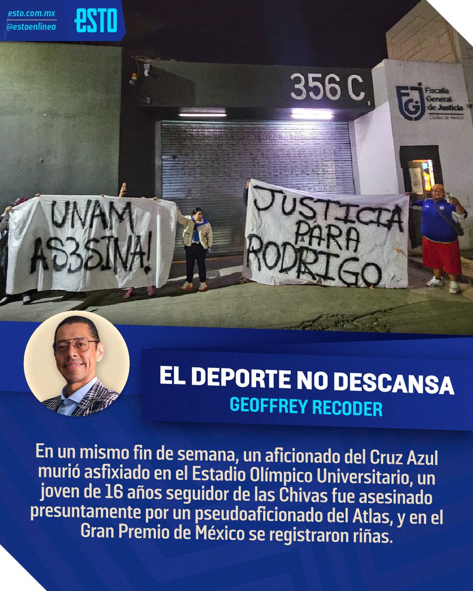estoenlinea's tweet image. #PlumasDelESTO ✍️

&quot;Tres escenarios distintos, un mismo diagnóstico: la violencia ha invadido los espacios deportivos.&quot; 

#ElDeporteNoDescansa por @GeoffreyRecoder 

👉goo.su/DHYEeWI