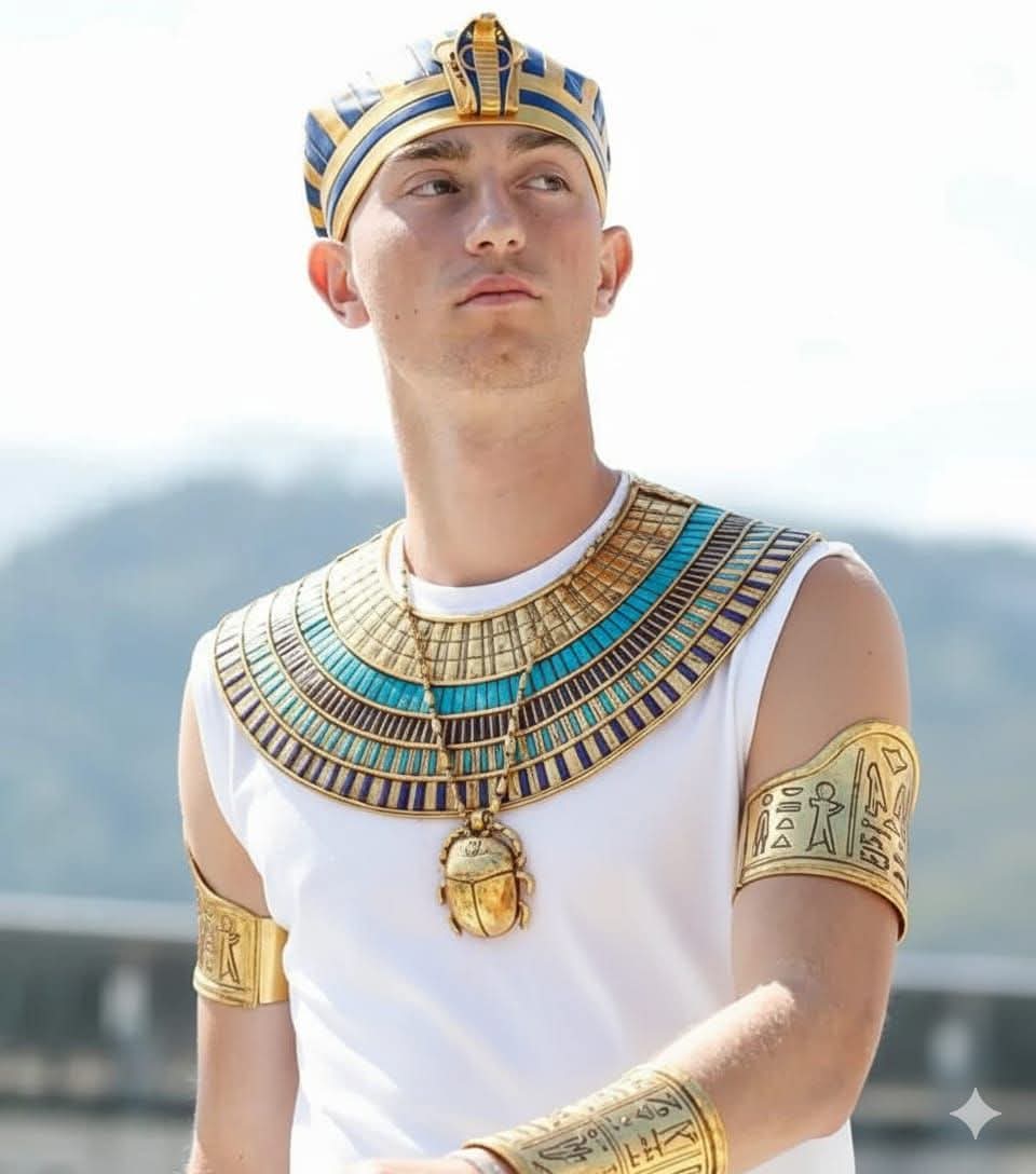 لاعب #ريال_مدريد دين هالسنه ينشر هذه الصورة بالزي #المصري #الفرعوني 
#مصر 🇪🇬
#العراق 🇮🇶