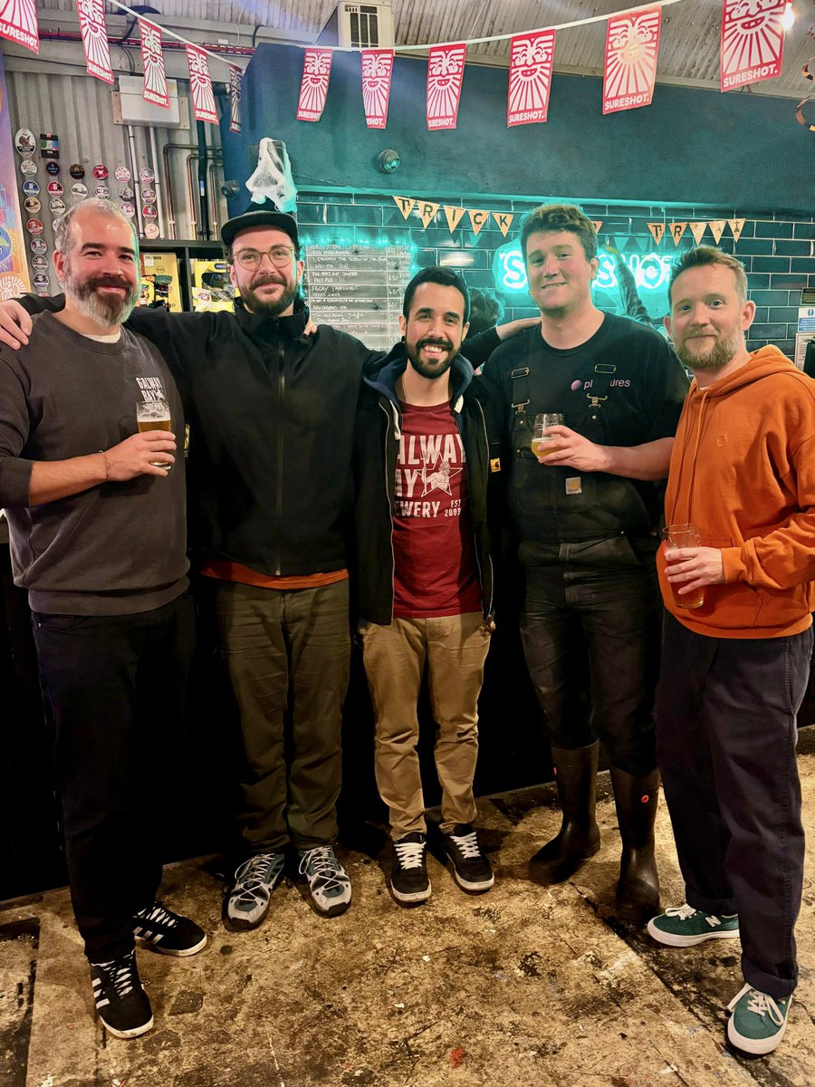 Everything was fine yesterday...

We had the boys from I̶n̶i̶s̶h̶e̶r̶i̶n̶ Galway Bay Brewery out to help whip up a fresh collab. 🇮🇪 And, taking on their expertise, we've plumped for a spicy little red ale! ❤️

Look out for How's The Despair?, coming soon! 😮‍💨