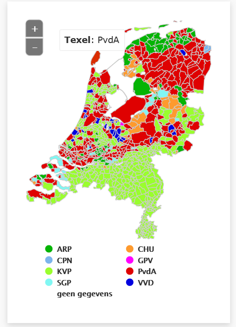 j_roctus's tweet photo. @Nassreddin2002 Klopt, in 2003 zaten ze nog altijd rond de 35 procent in de regio. Daarna is het echte verval gevonden (in 2006 al onder de 30, vanaf dan diep eronder). Nog een leuk plaatje uit de oude doos, KVP op eigen kracht naar absolute meerderheid Brabant+Limburg  (1971). CSU taferelen. https://t.co/N3zL4IRfoE