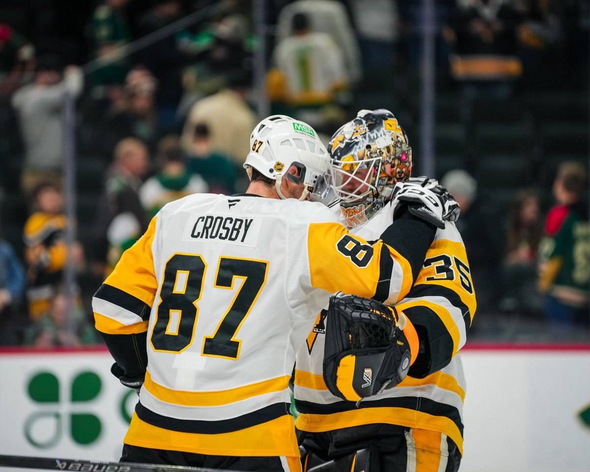 PensInsideScoop's tweet image. With last night's win over Minnesota, the Penguins moved into first place in the NHL standings for the first time since Dec. 28, 2016 (min. 10 GP).