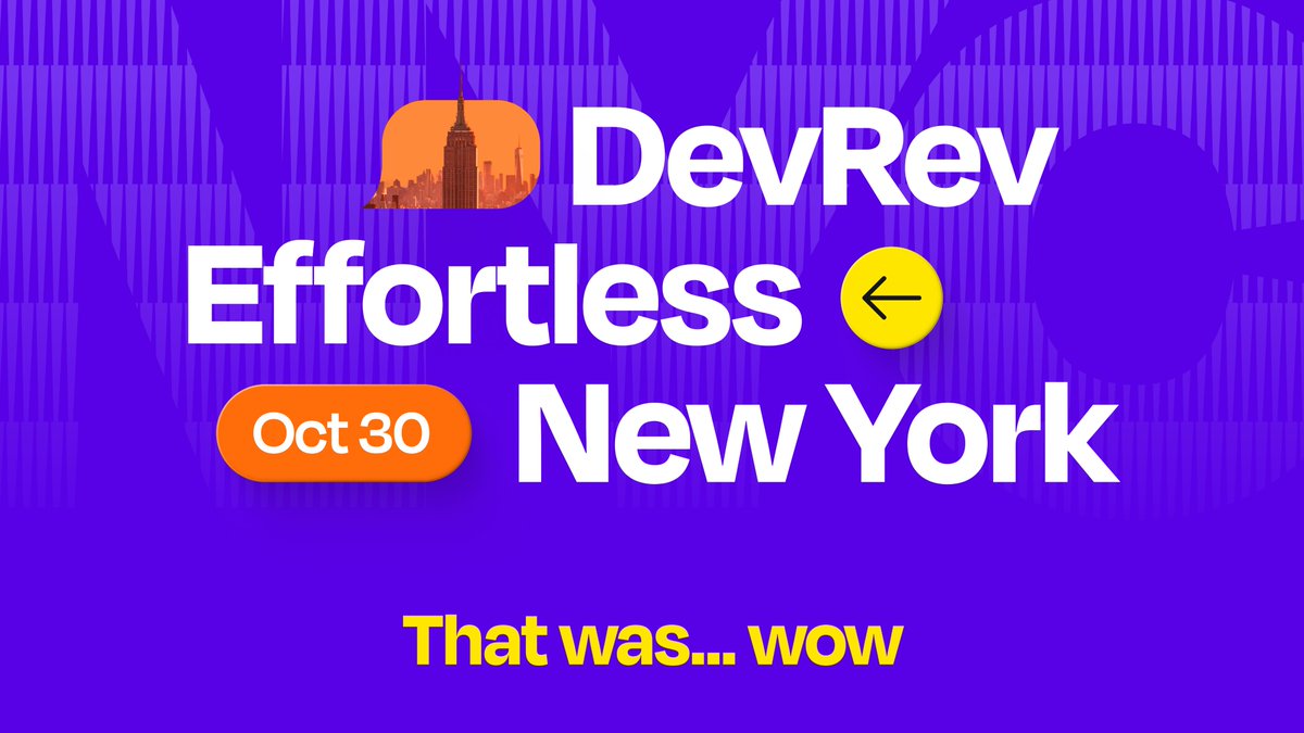 devrev's tweet image. The energy at Effortless NYC yesterday was electric.

To a full house – and a global livestream – we unveiled three new core capabilities for Computer, and shared an exciting vision for what’s next.

Leaders like Alvina Antar, Vinod Khosla, Dev Ittycheria, and Swamy Kocherlakota…