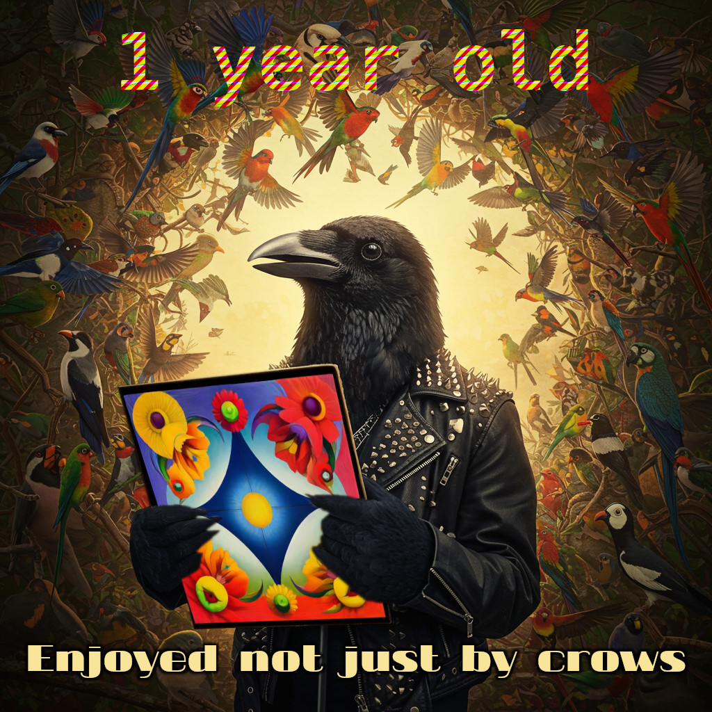 1 year old today: "Flowers Of The New Dawn" album
 
Not only crows liked this! 😎🐦‍⬛

🎧 Hear here: album.link/s/4sTclTiqnn0N…