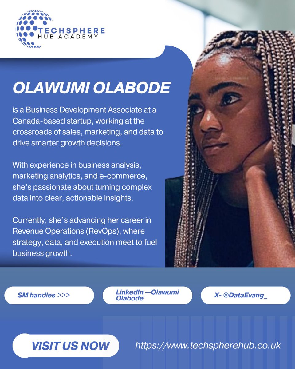 Tech_Sphere_hub's tweet image. Meet Our Tutors!
These are the brilliant minds helping you turn data into insight and skill into career growth.
Learn from the best — industry experts who make data make sense!
#TechSphereHub
#DataAnalytics