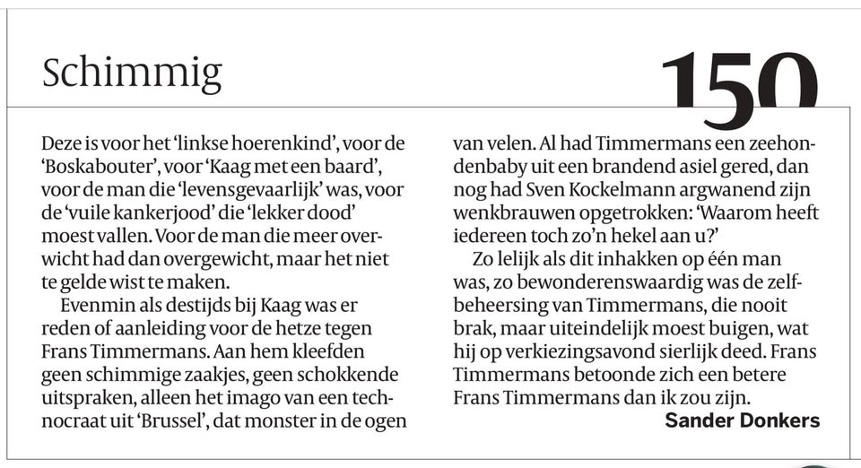 Raak! <a href="/F__Timmermans/">Frans Timmermans</a>