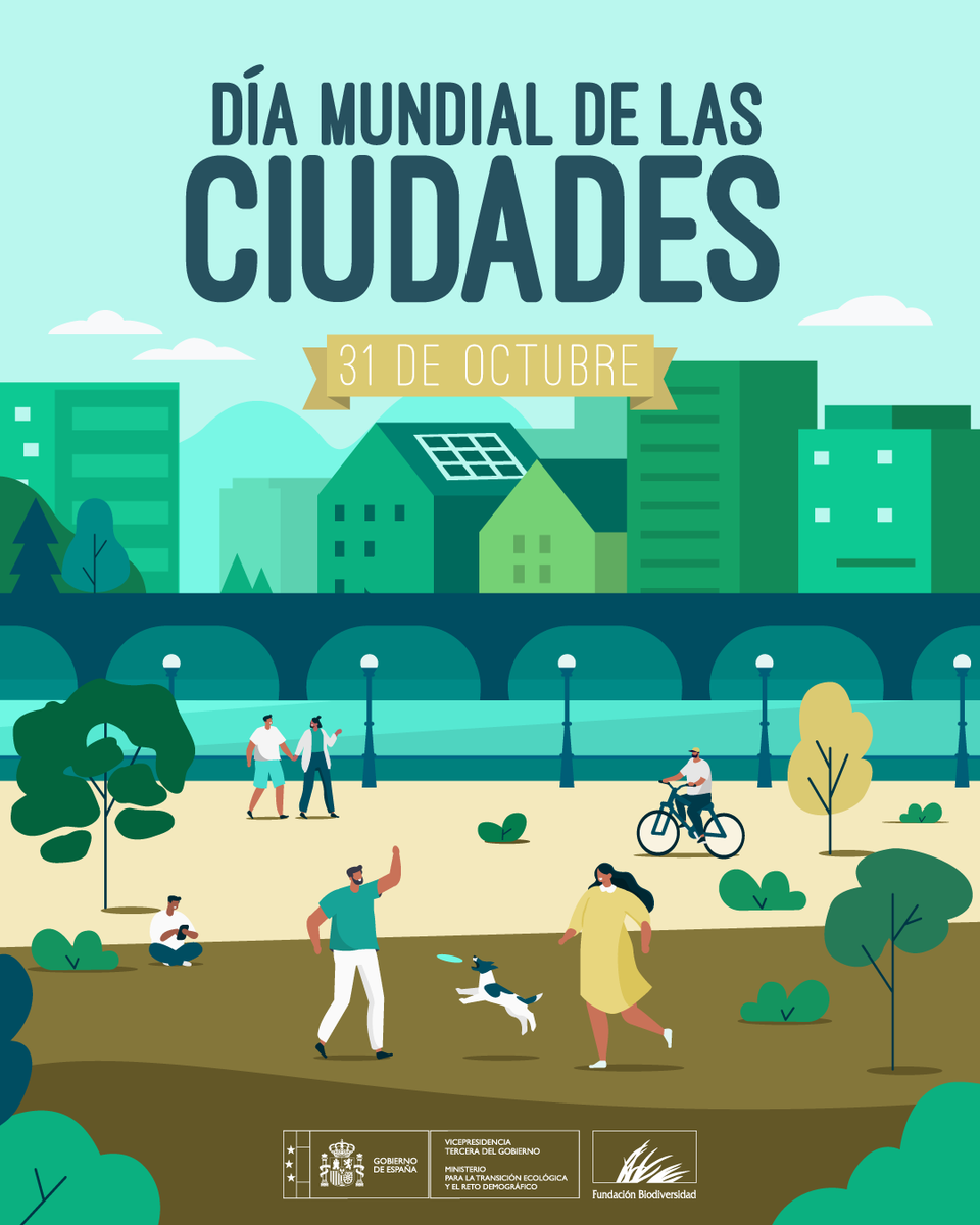 FBiodiversidad's tweet image. Apostar por ciudades más verdes🏘️🌳 y habitables mejora la calidad de vida y ayuda a mitigar el #cambioclimático.

Con el #PlanDeRecuperación y los fondos #FEDER impulsamos un modelo urbano más saludable, resiliente y con la naturaleza como protagonista.

#DíaMundialDeLasCiudades