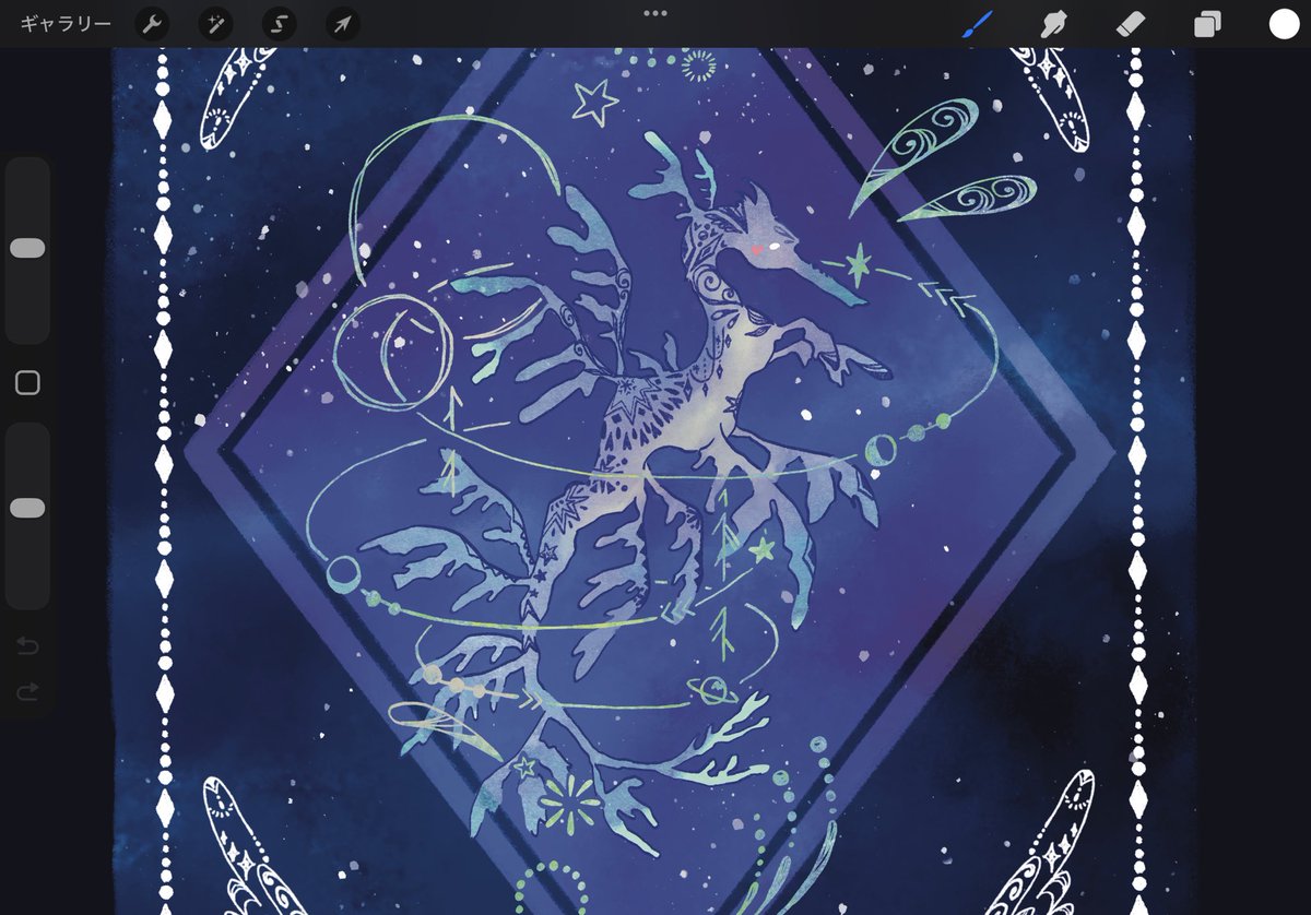 まめたろう☆さま専用（原画）月夜の空の道標 ほか 4点おまとめ