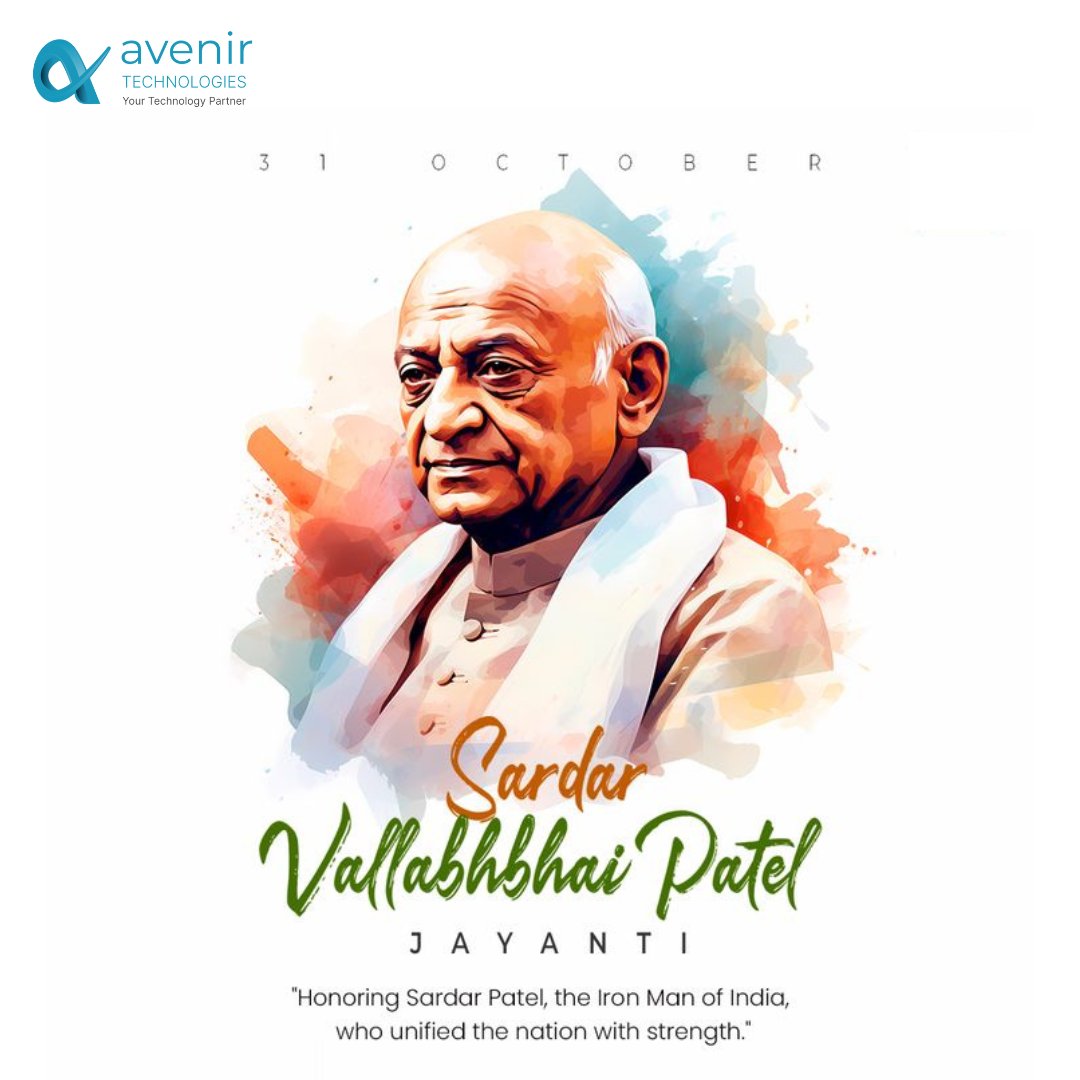 avenirtechno7's tweet photo. 🇮🇳Honoring the Iron Man of India, Sardar Vallabhbhai Patel — the architect of unity and strength.🙏

At Avenir Technologies, we draw inspiration from his vision of a united and progressive India.💪

#SardarVallabhbhaiPatel #RashtriyaEktaDiwas #AvenirTechno #ITInfrastructureSoluti https://t.co/PbsZVbPIf6