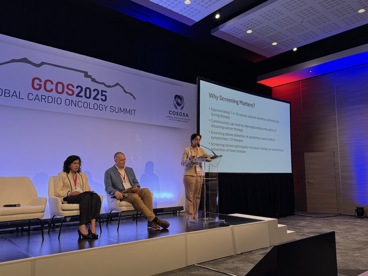 Dr_Mike_Fradley's tweet image. Dr Anju Nohria providing survivorship pearls @ICOSociety @MariaSolAndres1 #gcos2025 #cardioonc