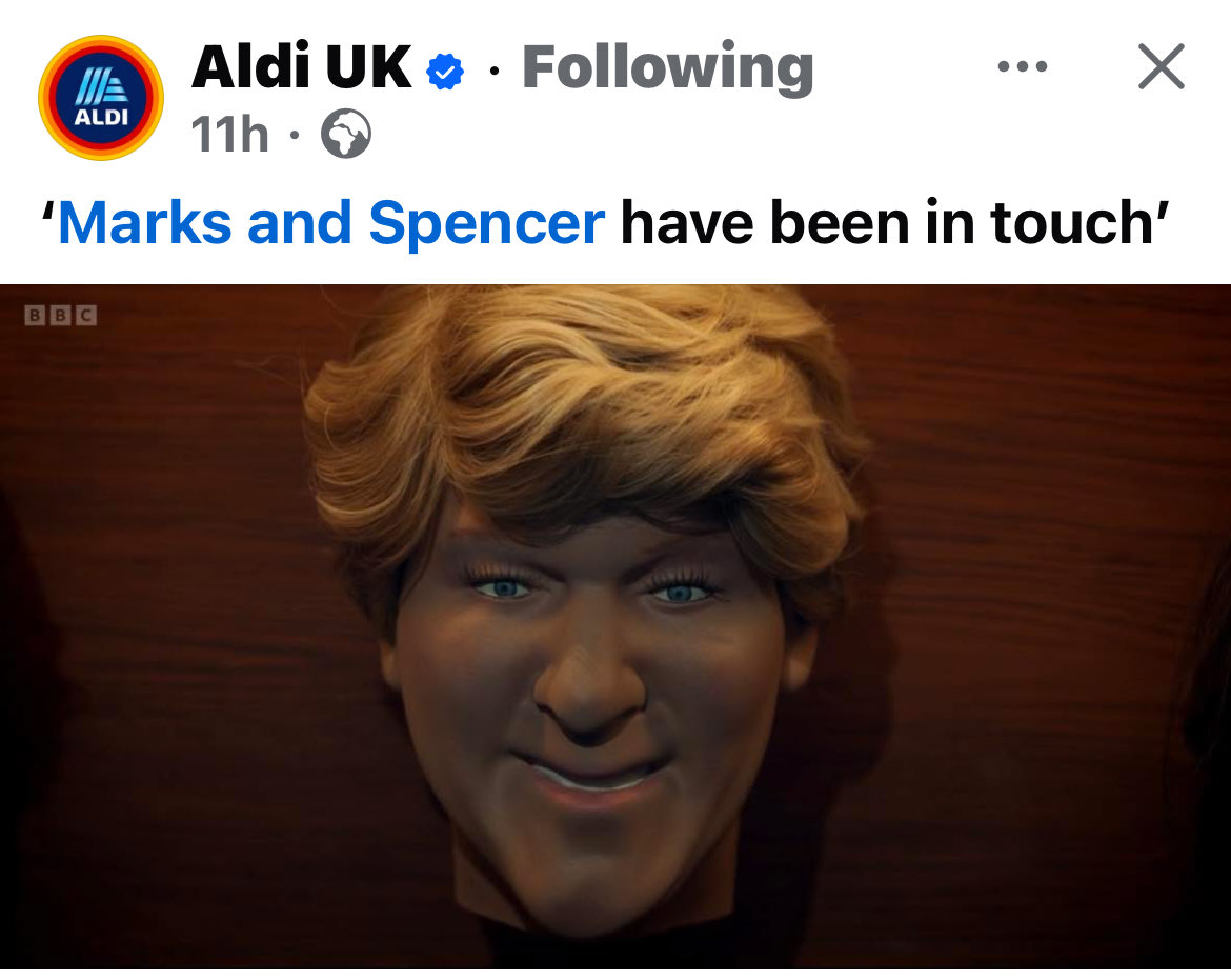 beckaweck's tweet photo. Well played @AldiUK 🤣 https://t.co/WcWnTOBlAZ