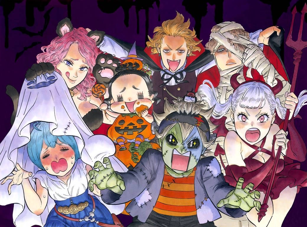 ArtYukiTabata's tweet image. Black Clover Halloween 🎃🦇🧟‍♂️