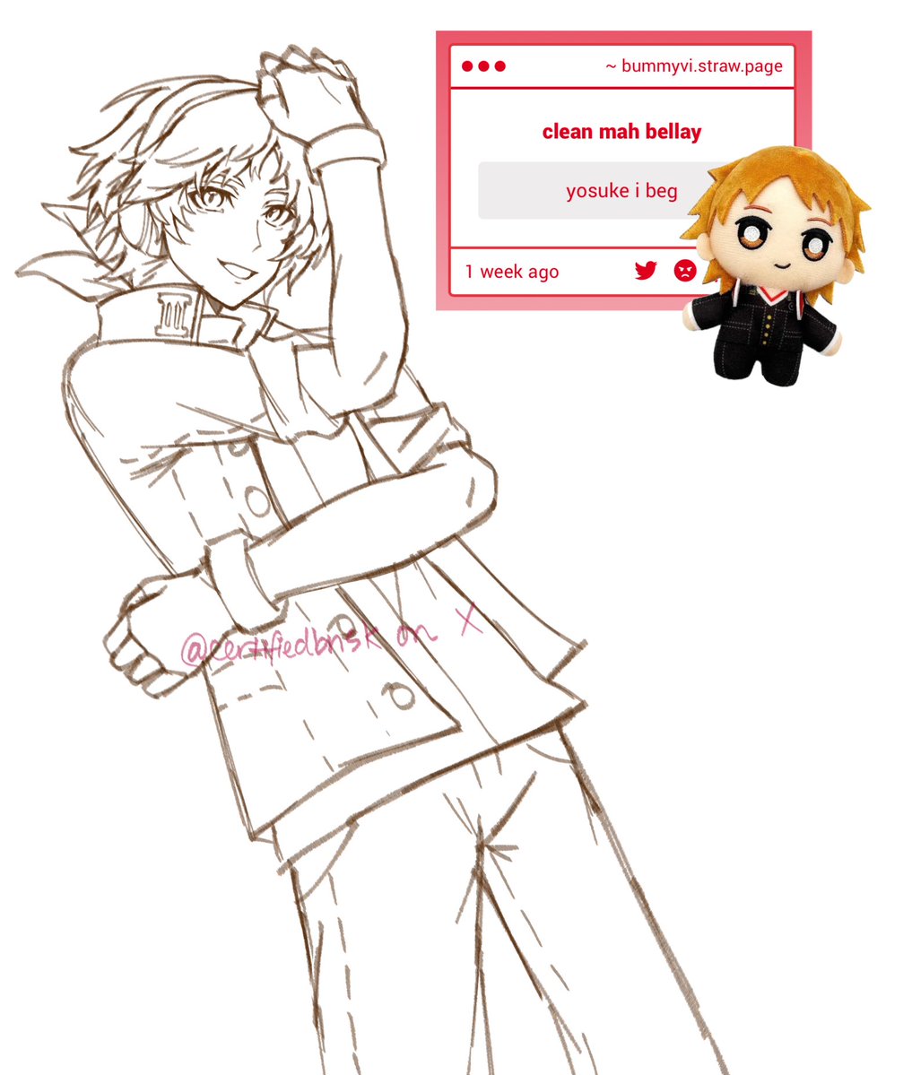 certifiedbnsk's tweet image. strawpage request #5 #yosukehanamura #p4d #persona4