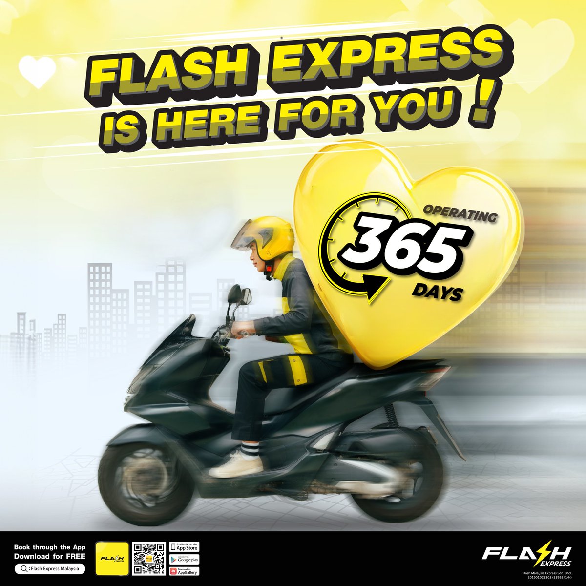 FlashExpressMY's tweet image. 📦⚡ Deliveries Never Stop with Flash! 💛

From sunrise to sunset, weekday to weekend — we’re always on the road to make sure your parcels arrive right on time. 🚚✨

No breaks, just dedication. Because every delivery matters! 💪💛

#FlashExpressMY #FlashForward #365days