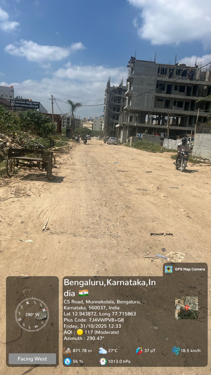 CivicOp_india's tweet photo. 📍Crumbling Bengaluru | Vagdevi Vilas School, Munnekolala (Marathahalli)
This stretch is a real backbreaker and has been crying for help for years!
Every day, hundreds of school kids travel through this broken road — risking injuries and accidents.

When it rains, it turns into a nightmare. People have fallen off two-wheelers, and yet nothing changes.
How long will authorities ignore such daily suffering in the heart of the IT corridor?
@GBA_office @GBAChiefComm @siddaramaiah @DKShivakumar @EASTCITYCORP  the city deserves safe roads, not excuses! 🚧💔