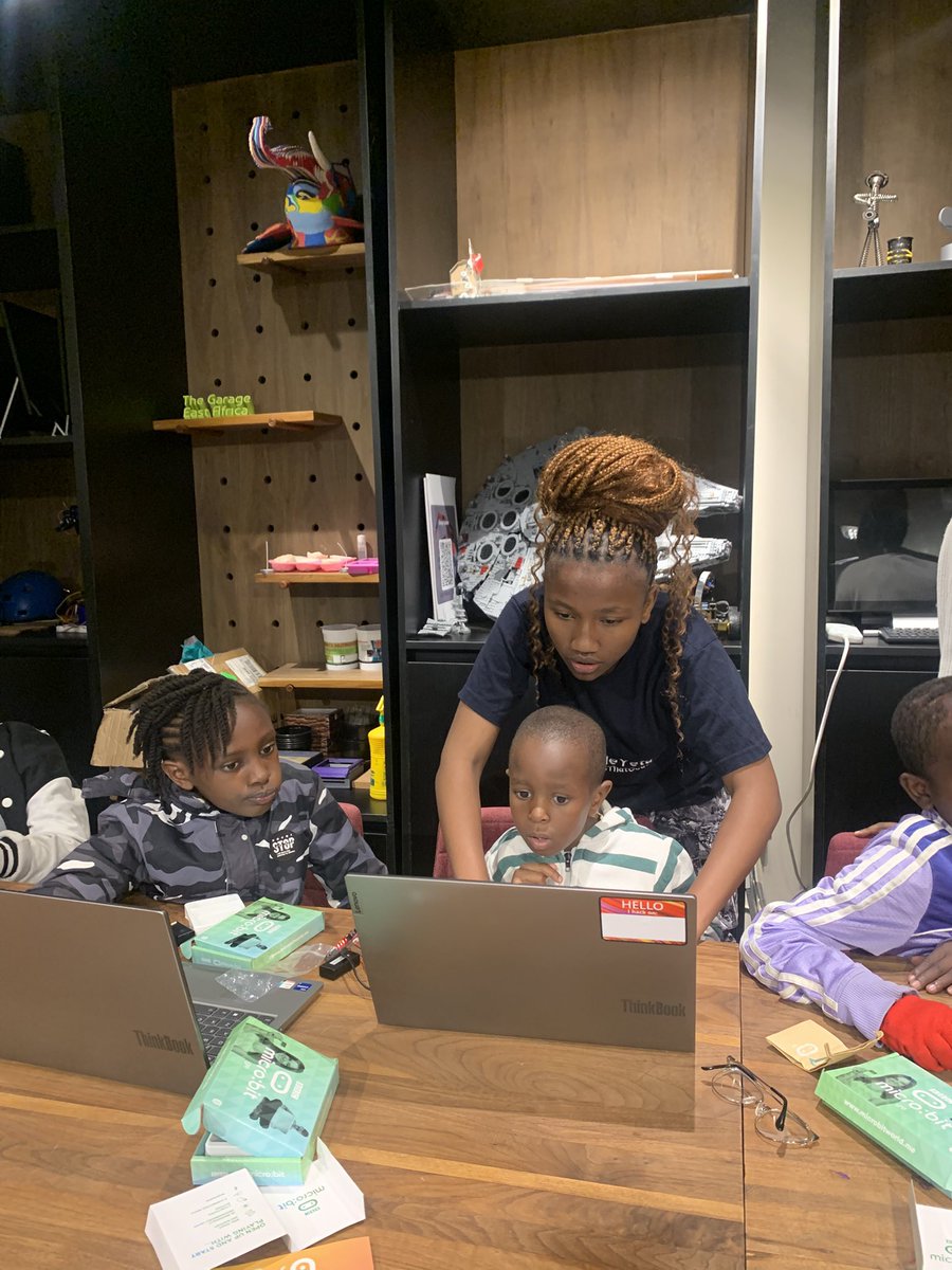 CodeYetu's tweet image. Using @microbit_edu Microbits, kids explored the environment with Microbit temperature, light, and sound sensors during #CodeForCharity @MicrosoftADC. They also displayed their names and learned in a fun, enjoyable way using a number-sensing game.