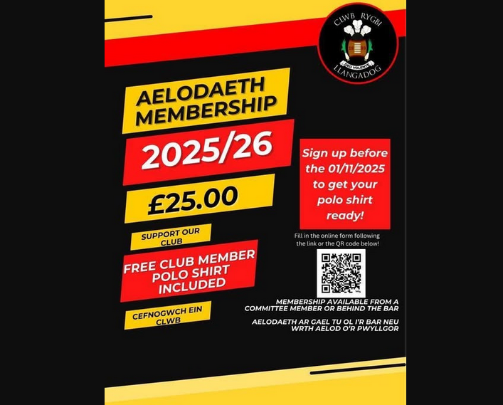 Reminder to all club supporters....