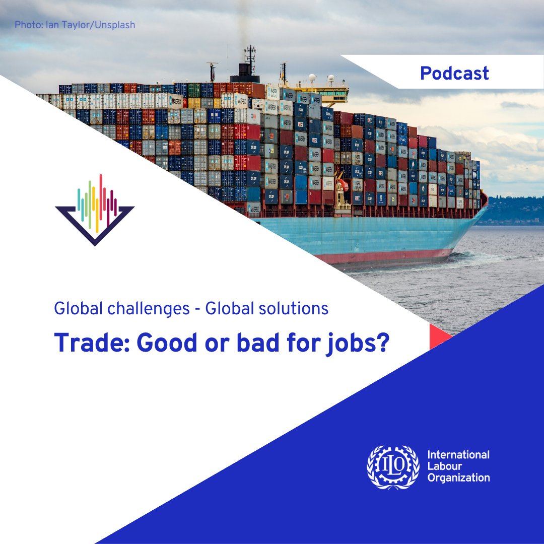 ILO_EMP_Policy's tweet image. New podcast spotlights the nexus between labour markets &amp;amp; #trade, #investment, &amp;amp; industrial policies.

It also explores how countries can benefit from the potential of trade for employment &amp;amp; inclusive growth, what&apos;s needed, &amp;amp; the challenges.

Listen: bit.ly/4qAi4kO