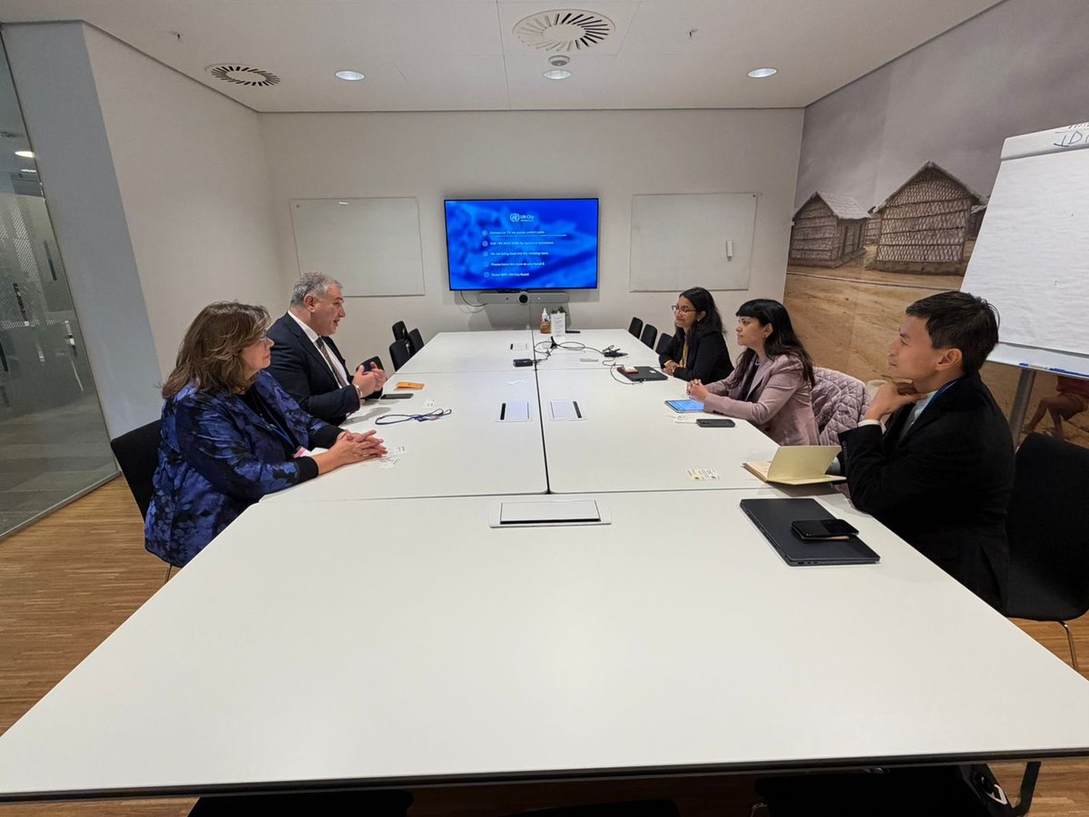 A truly constructive and engaging meeting  in Copenhagen 🇩🇰 btw Georgia’s 🇬🇪 Health Minister Mikheil Sarjveladze <a href="/MOHgovge/">MOHgovge</a> and Rekha Menon of <a href="/WorldBank/">WorldBank</a> ECA. We discussed ongoing collaboration, necessary adjustments, new opportunities for health partnerships, and shared fond
