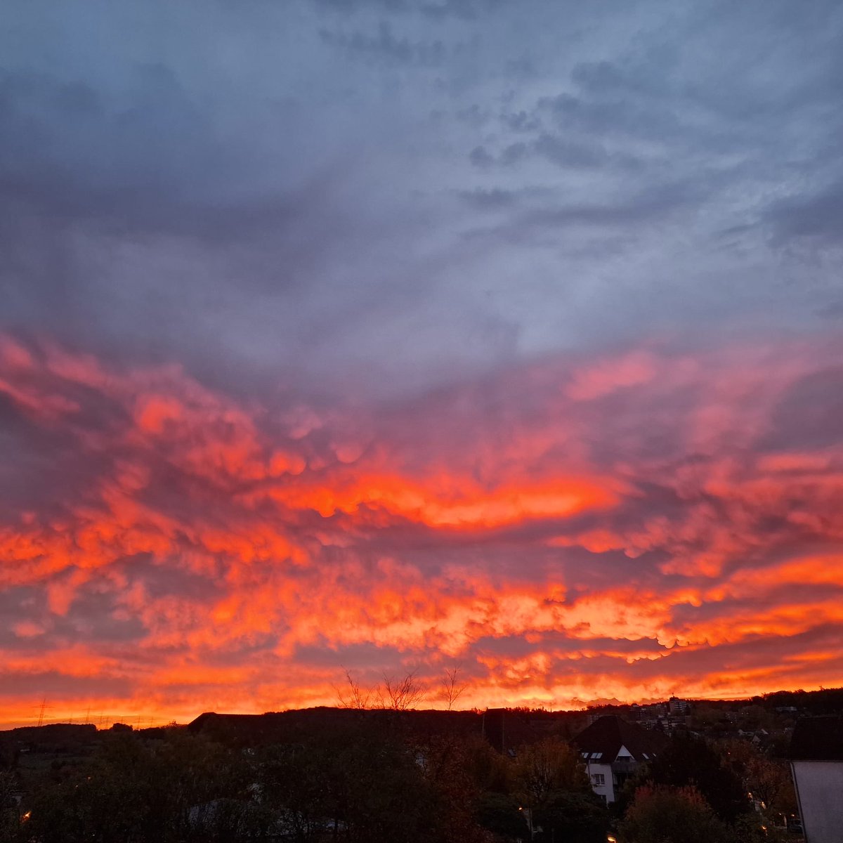 Der Himmel heute Morgen über mir 👇🏼🥰