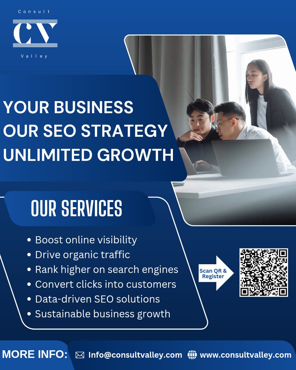 consult_valley's tweet photo. 📈 Boost Your Business with Expert SEO Strategies!
Ready to master the art of digital visibility?
👉 Enrol now and start your journey to becoming an SEO pro! 🌐
To enrol: https://t.co/V2uZQz7Sv9
#SEOTraining #DigitalMarketing #GrowYourBusiness #LearnSEO #OnlineMarketing https://t.co/wbY8IlaAR4