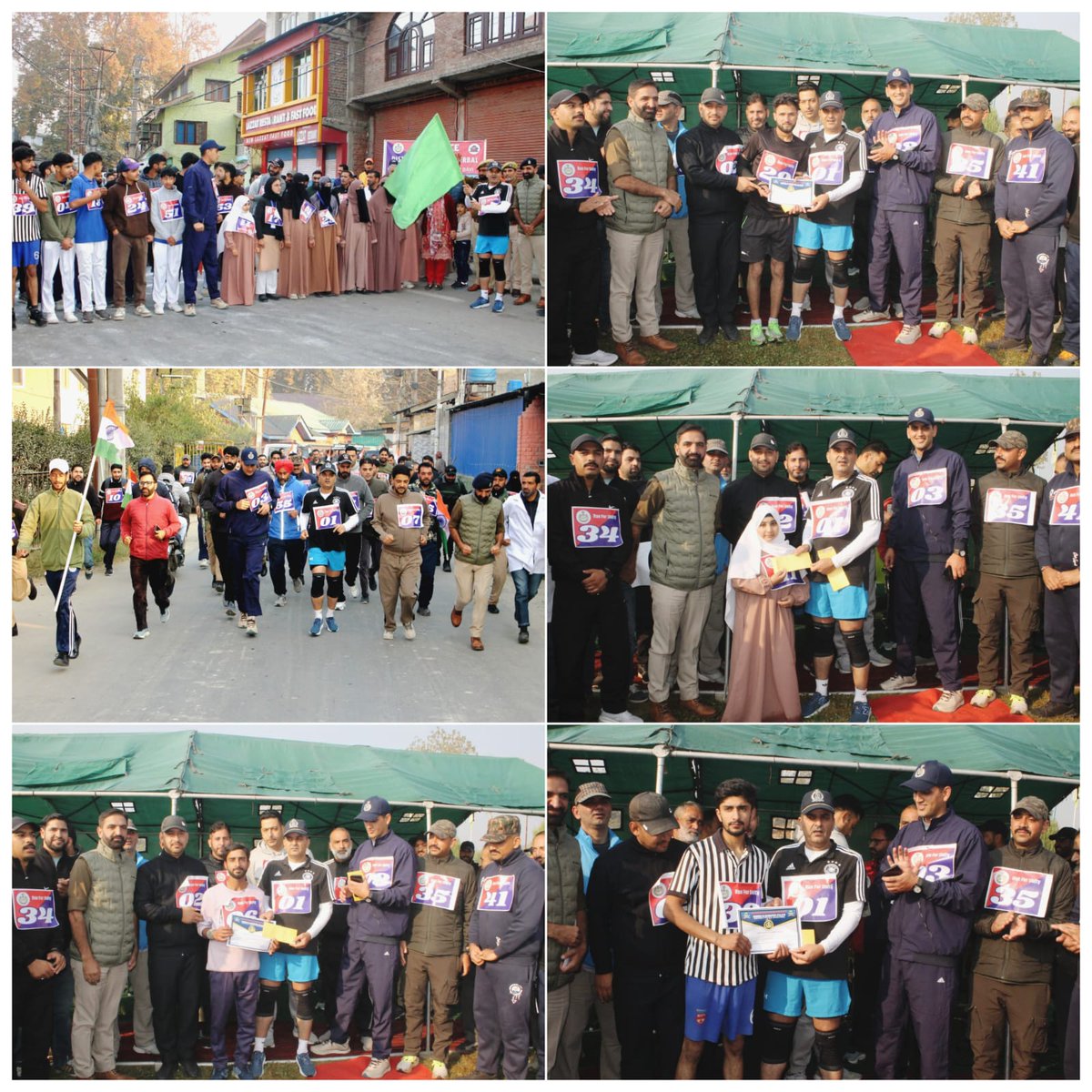 Gbl_Police's tweet photo. #RunForUnity
#EktaDiwas
#SardarPatel150 #IronManOfIndia #UnityInDiversity #PoliceForPeace #TogetherWeRun #SpiritOfEkta
"MINI-MARATHON" ORGANISED BY GANDERBAL POLICE ACROSS THE DISTRICT TO COMMEMORATE THE 150th BIRTH ANNIVERSARY OF SARDAR VALLABHBHAI PATEL.
@JmuKmrPolice https://t.co/oU4O0XQL27