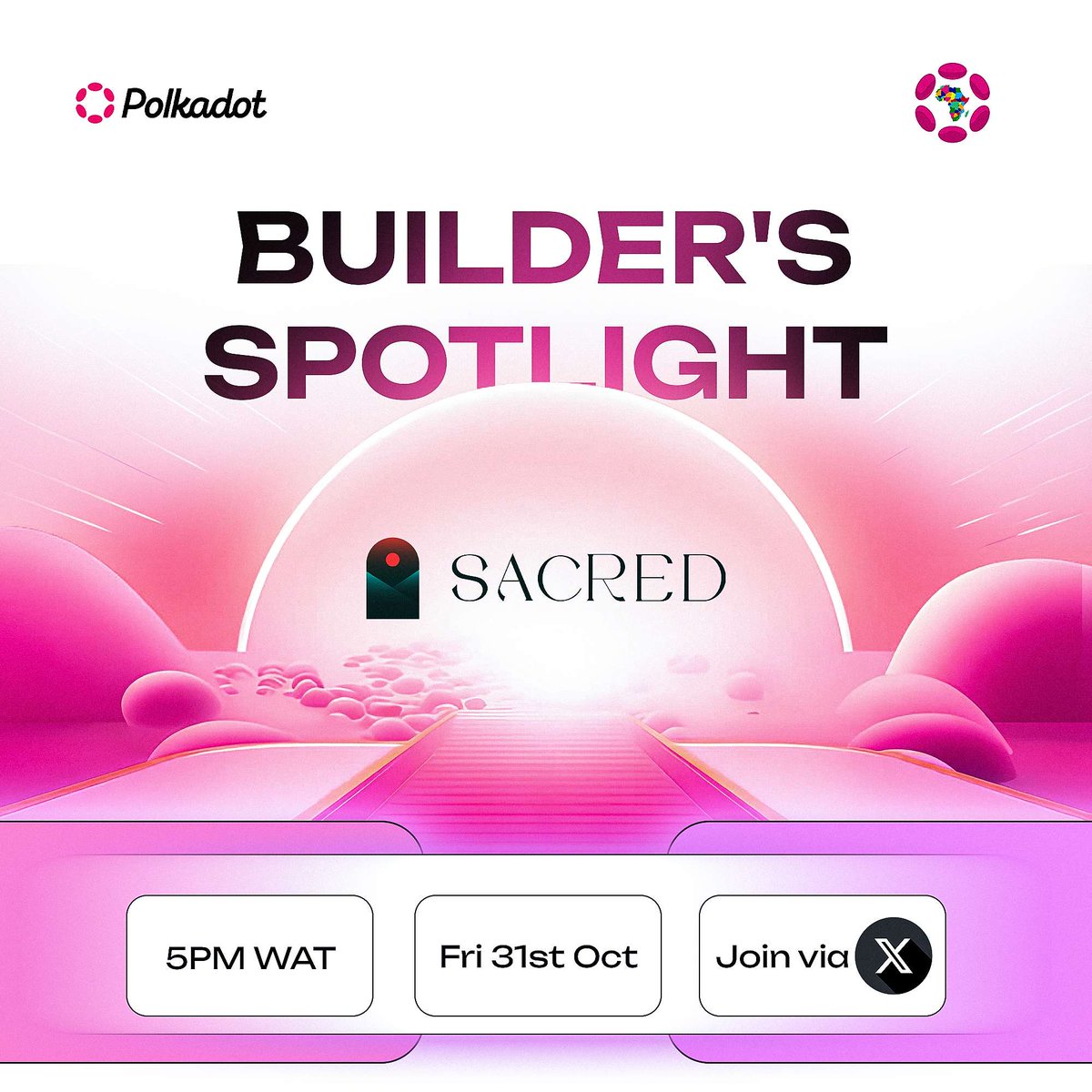 🎙️Builder’s Spotlight: Sacred Protocol

Today at 5PM WAT, we’re having conversations with <a href="/thespeakerlisan/">Lisan | Sacred Protocol</a> (Co-Founder) and <a href="/ResilentJoe/">Joewrites (💲🏛️🧠🖊️)</a>  (Lead) from <a href="/SacredProtocol/">Sacred Protocol</a>, a social appreciation layer redefining how creators and communities connect in Web3.

Sacred empowers creators