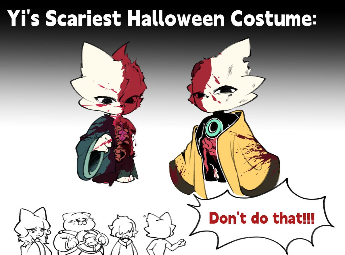 羿最吓人的万圣节装扮be like：
#NineSols