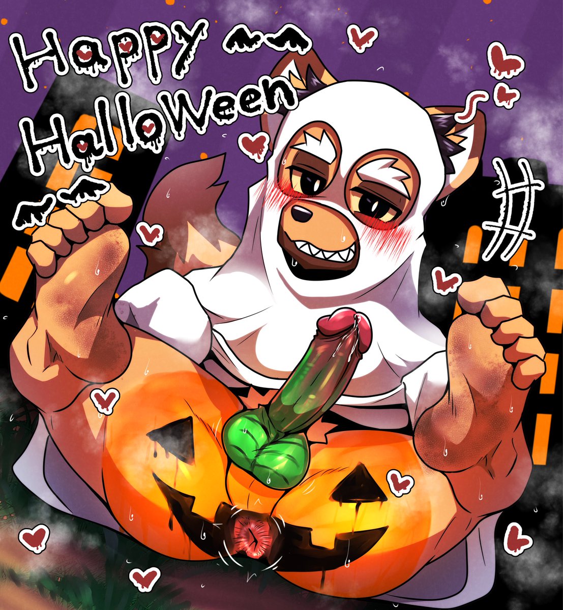 Wolf17853's tweet photo. @Gl0ry_hole_cock Happy Halloween👻🐎🥴 https://t.co/kpANxqvg0f