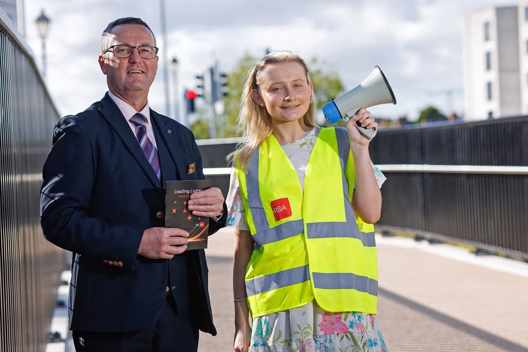 RSAIreland's tweet photo. 📢 Today is the last call from individuals and groups for Leading Lights Awards 2025.🔆 The awards recognise the work of those promoting road safety within their communities.
#leadinglights #roadsafety #visionzero #awards #community https://t.co/De6HUziB3i https://t.co/5Cj4Zigfn1