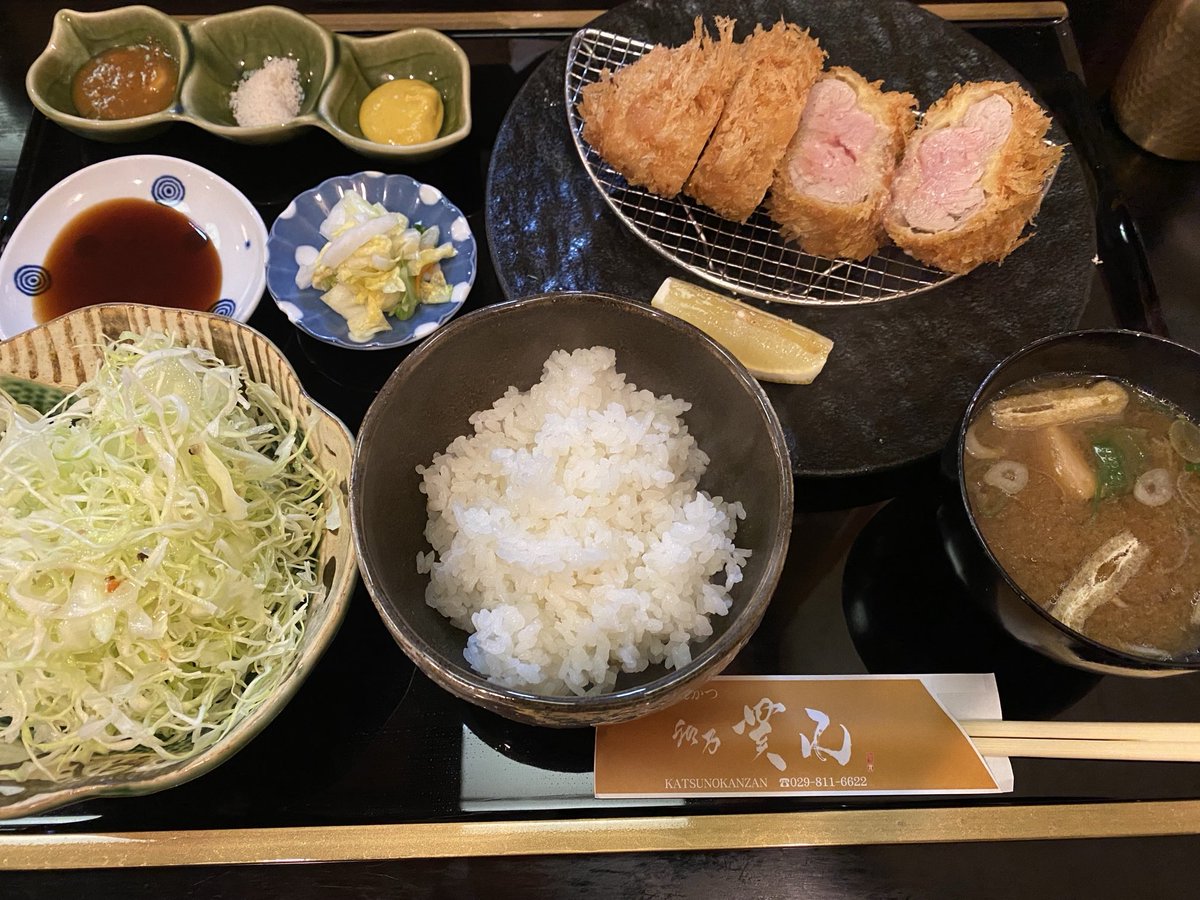 #晩ごはん ヒレカツいただきましたよ。