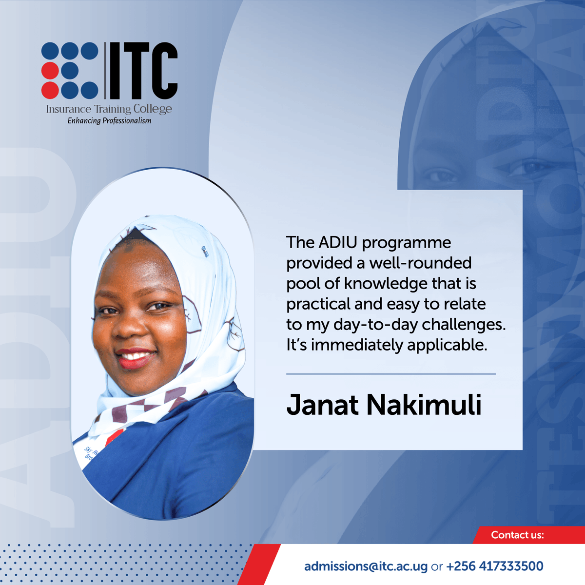 ITC_Kampala's tweet image. Learning goes beyond theory. Janat Nakimuli from @skyreug notes that the ADIU programme bridges the gap between knowledge and industry practice. It offers hands-on insights that empower professionals to excel in their daily roles.

#ITCKamapala #Testimonials