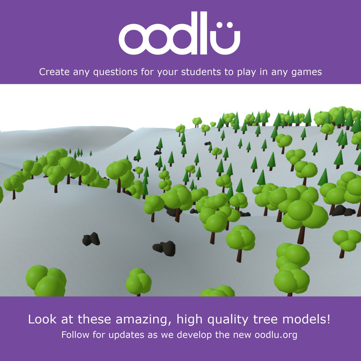 oodlu_tweets's tweet image. Look at these amazing, high quality tree models! 😆 

Follow for updates as we develop the new oodlu.org

#EdTechStartups #EdTechFunding #InvestInEdTech #EdTechInnovation #FutureOfEducation #VCforGood #EducationStartup #EdTechVC