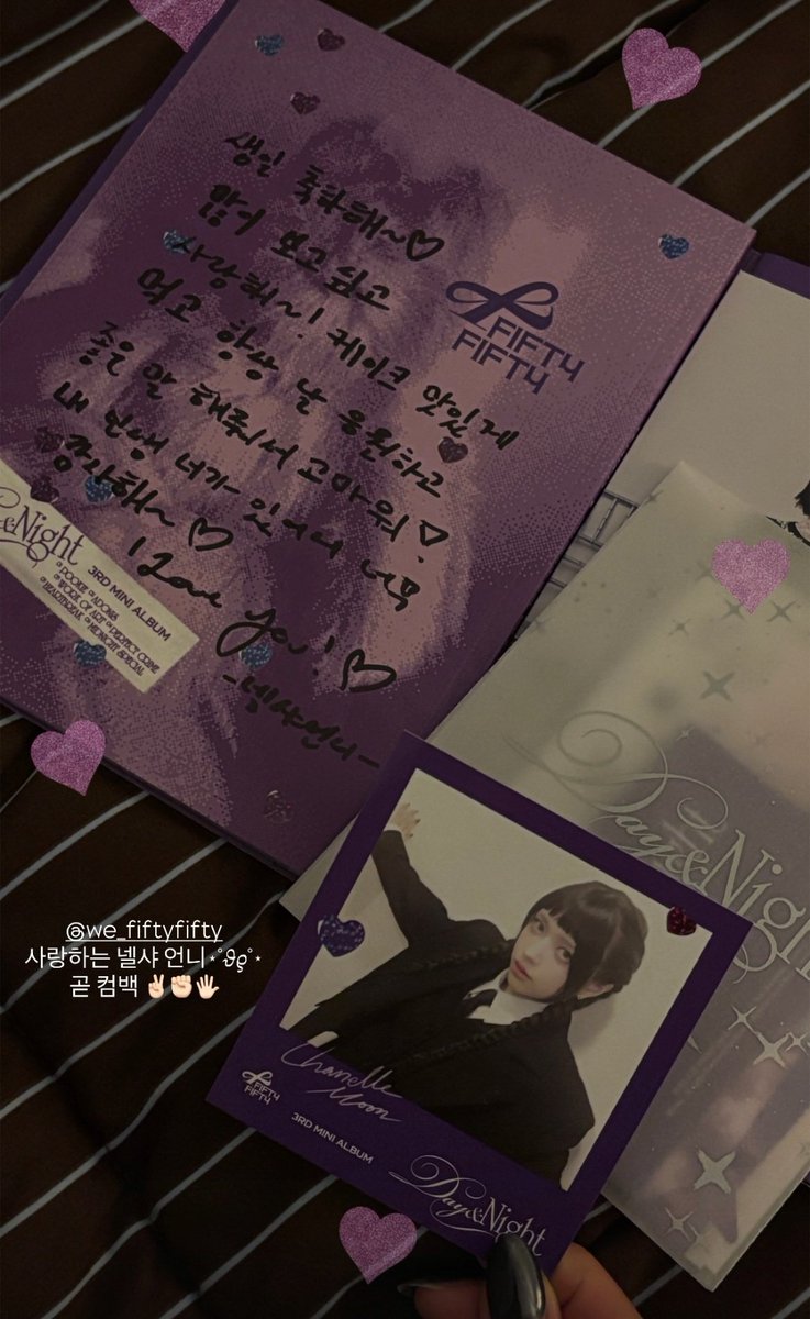 jeongeun posted about chanelle in her story stop i'm sobbing