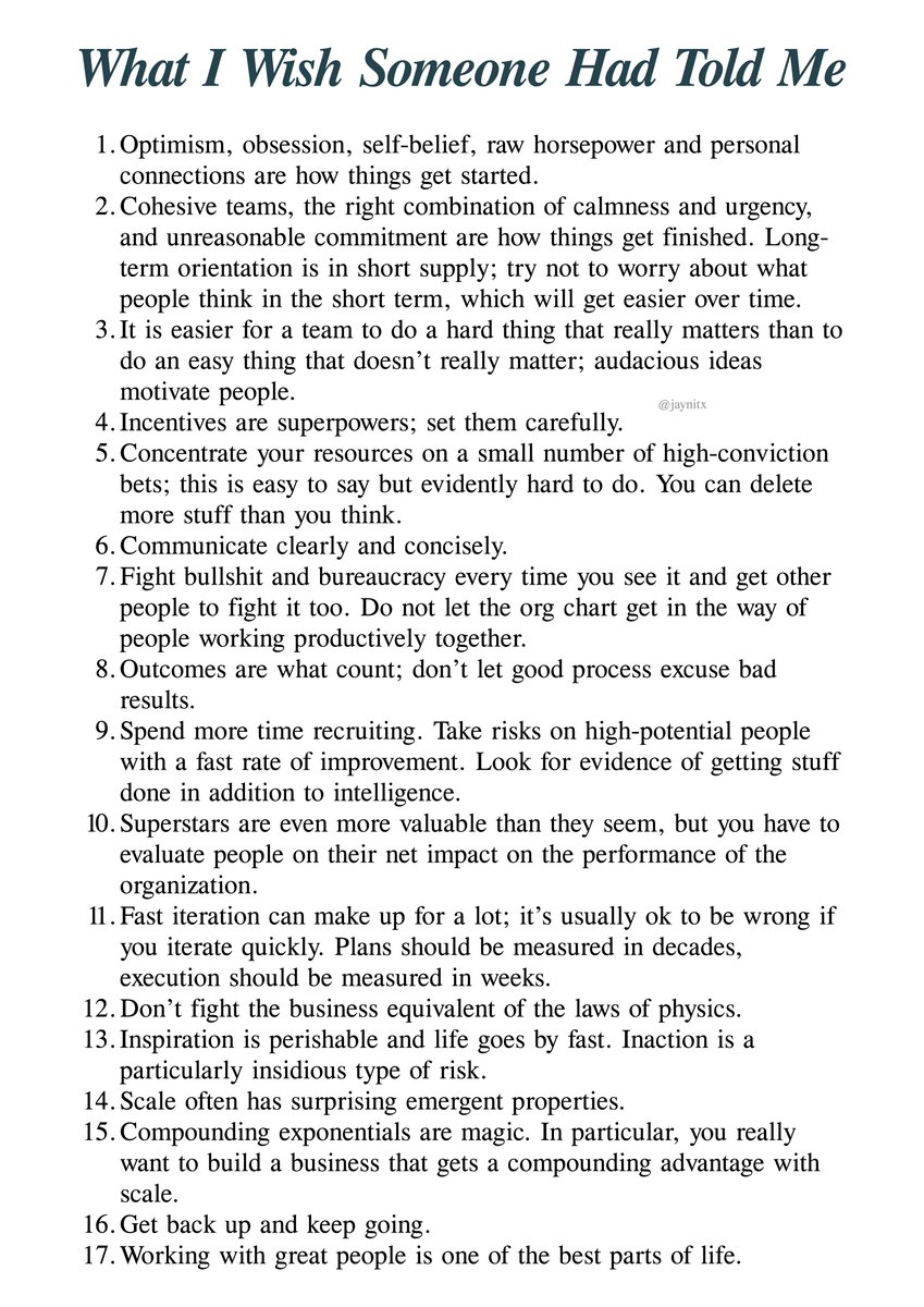 jaynitx's tweet image. Sam Altman literally condensed 20 years of startup wisdom into 17 rules every founder needs to read: