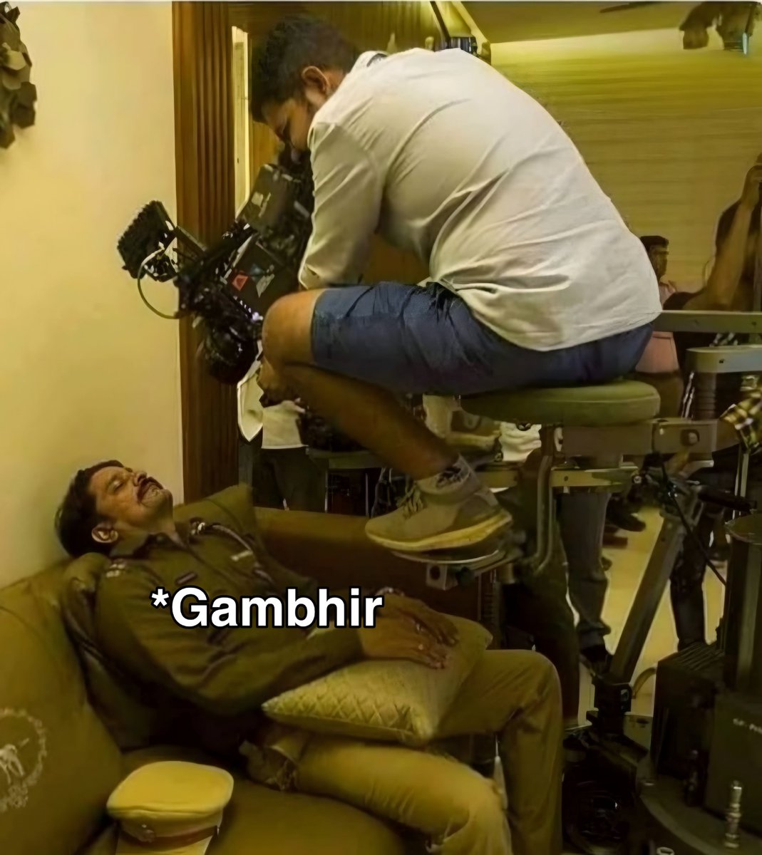 sagarcasm's tweet image. *Harshit Rana hits a sixer*
Cameraman: