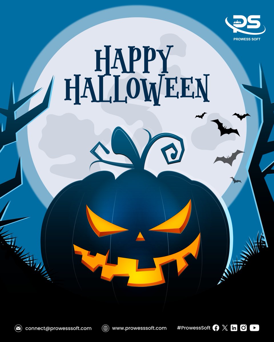 ProwessSoft's tweet photo. Happy Halloween from ProwessSoft! Here’s to a day filled with bright ideas, positive energy, and just the right touch of spooky fun.

Visit: https://t.co/DOxFaGKTVs

#ProwessSoft #Prowess #Halloween #Halloween2025 #HappyHalloween #HalloweenVibes #HalloweenMagic #USA #India https://t.co/eMxinz4daL