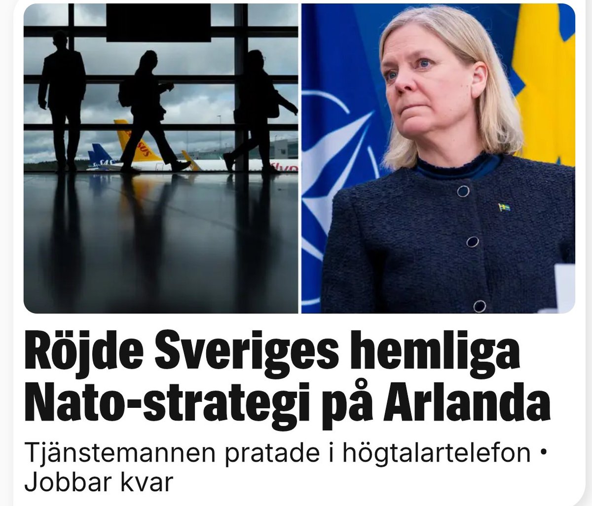 Apropå sossarna och Landerholm, Tidöpartierna motsätter sig att KU:s granskning av Landerholmaffären återupptas. Detta för att skydda Ulf Kristersson (M), enligt Socialdemokraterna.

Det är ok när sossarna gör det. 
En tjänsteman nära Magdalena Andersson talade om Sveriges