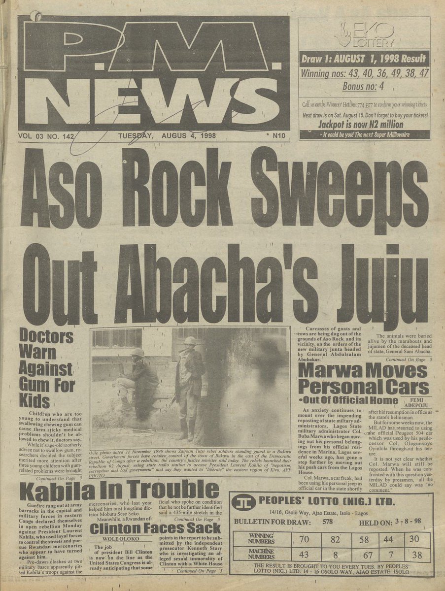 seeemma's tweet photo. Where is Abacha today? https://t.co/e1uE2Qm4zM
