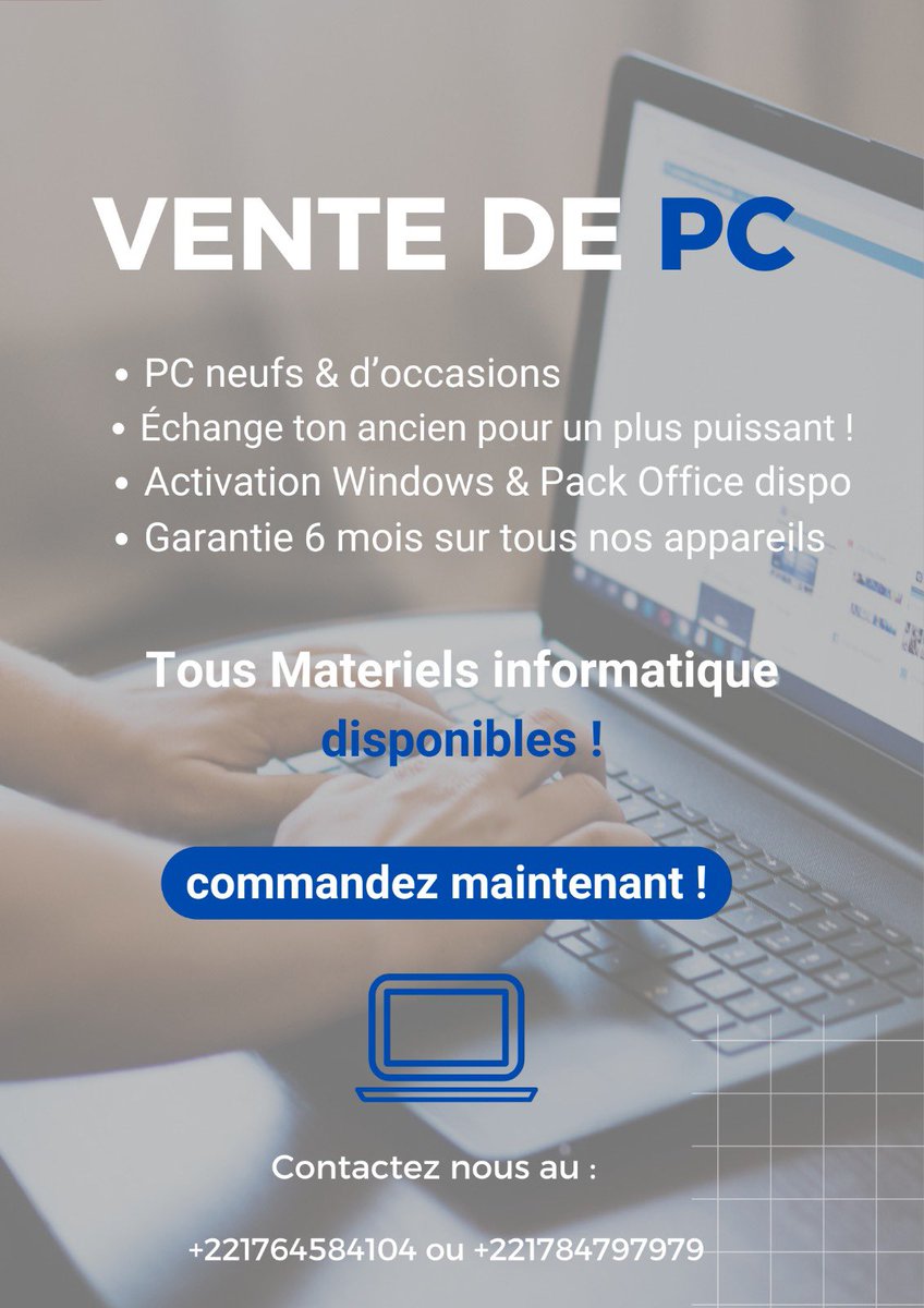 abdoul_k_11's tweet image. Bonjour tout l’monde. 

Je vends des Pc venant et matériels informatiques.  

Échange possible. 

Et chaque jour je publierai des modèles. 

( oui aidez votre frère entrepreneur🤲🏾😔)